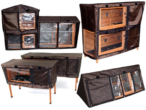 Waterproof rabbit hutch - hutch, cover