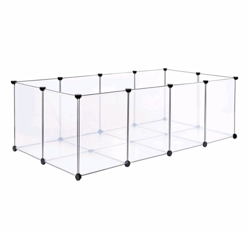 Clear plastic modular guinea - plastic,