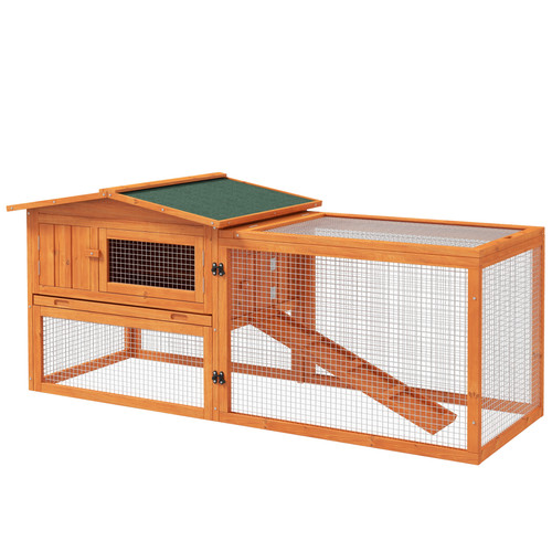Pawhut rabbit hutch - rabbit, run